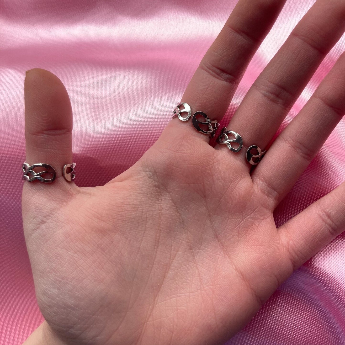 Wave Chain Adjustable Ring