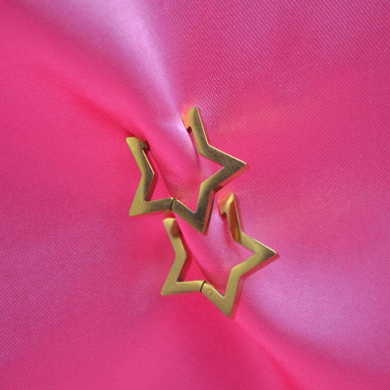 Star Huggies - Silver Tone
