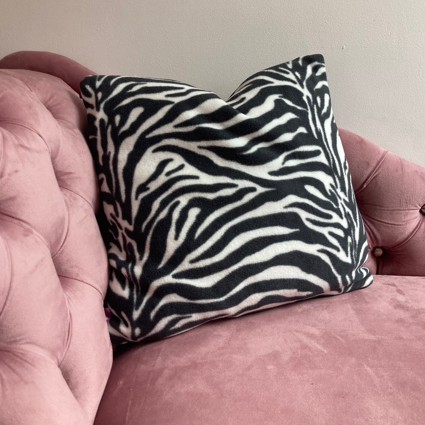 Zebra Print Polar Feece Pillow