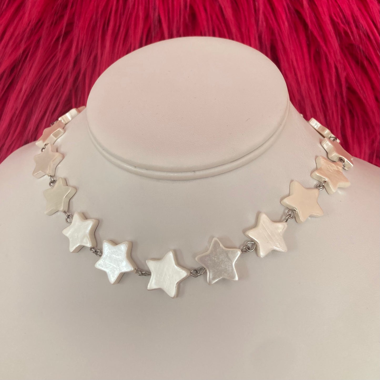 Star Freshwater Shell Bead Toggle Clasp Necklace