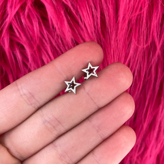 Cutout Star Studs