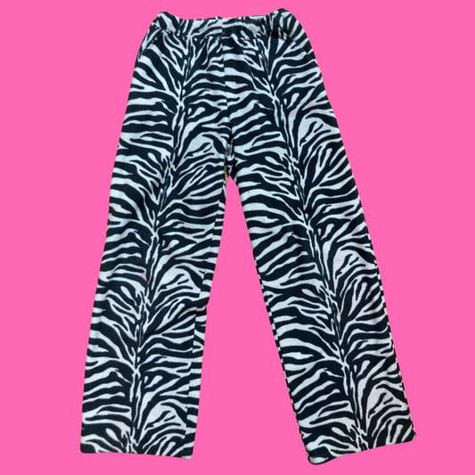 Zebra Print Polar Fleece Bottoms