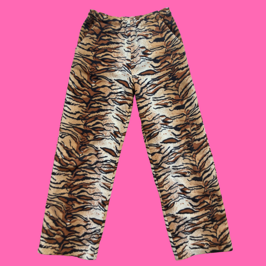 Tiger Print Polar Fleece Bottoms