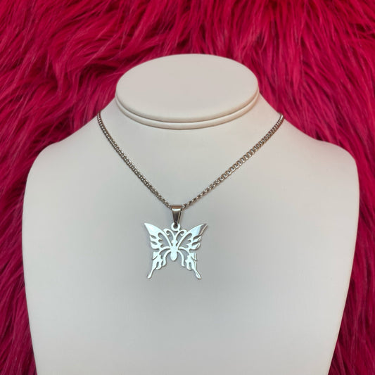 Large Butterfly Chain Necklace