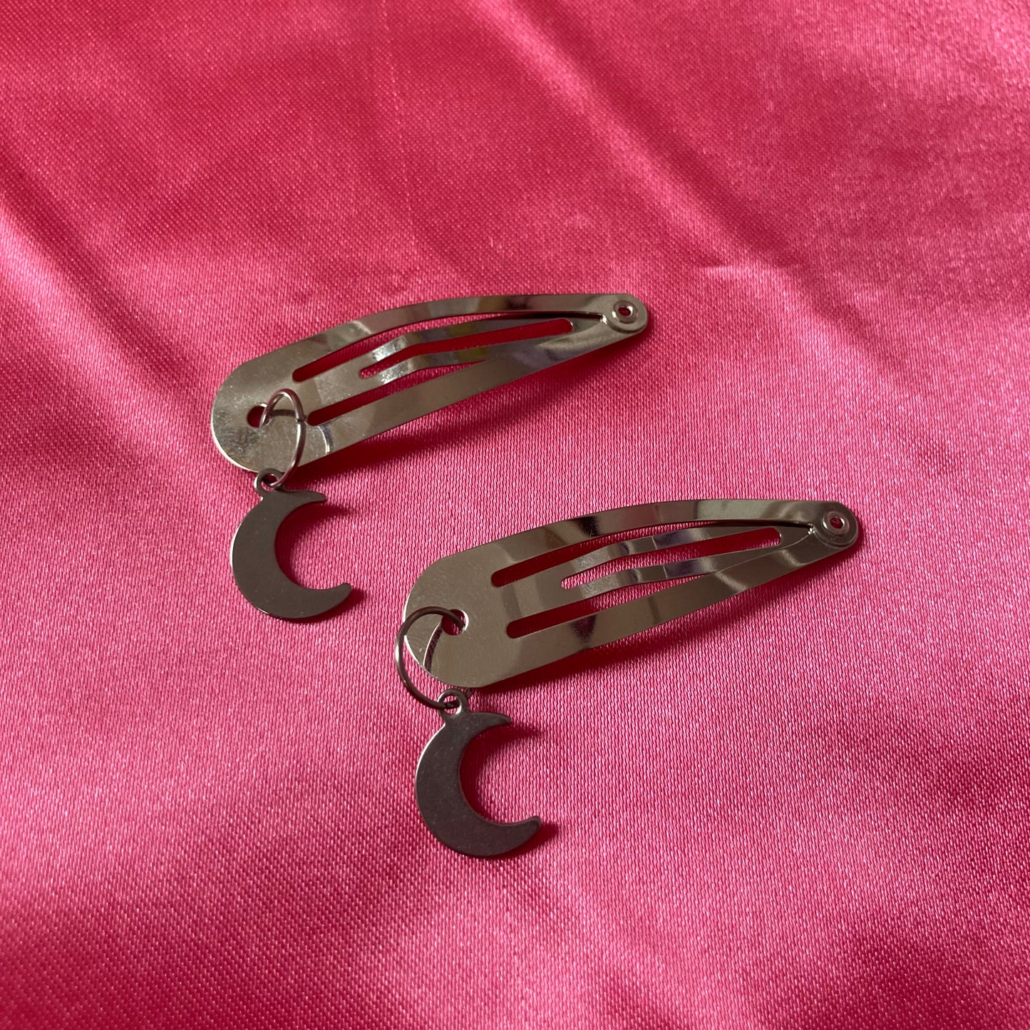 Moon Charm Hair Clips