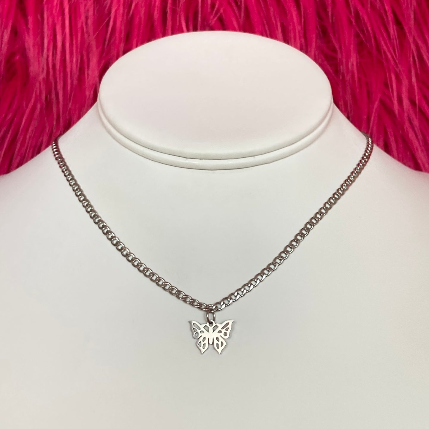 Mini Butterfly Chain Necklace