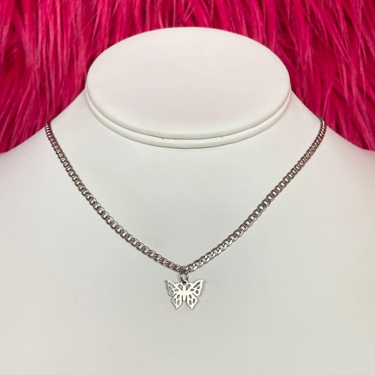 Mini Butterfly Chain Necklace