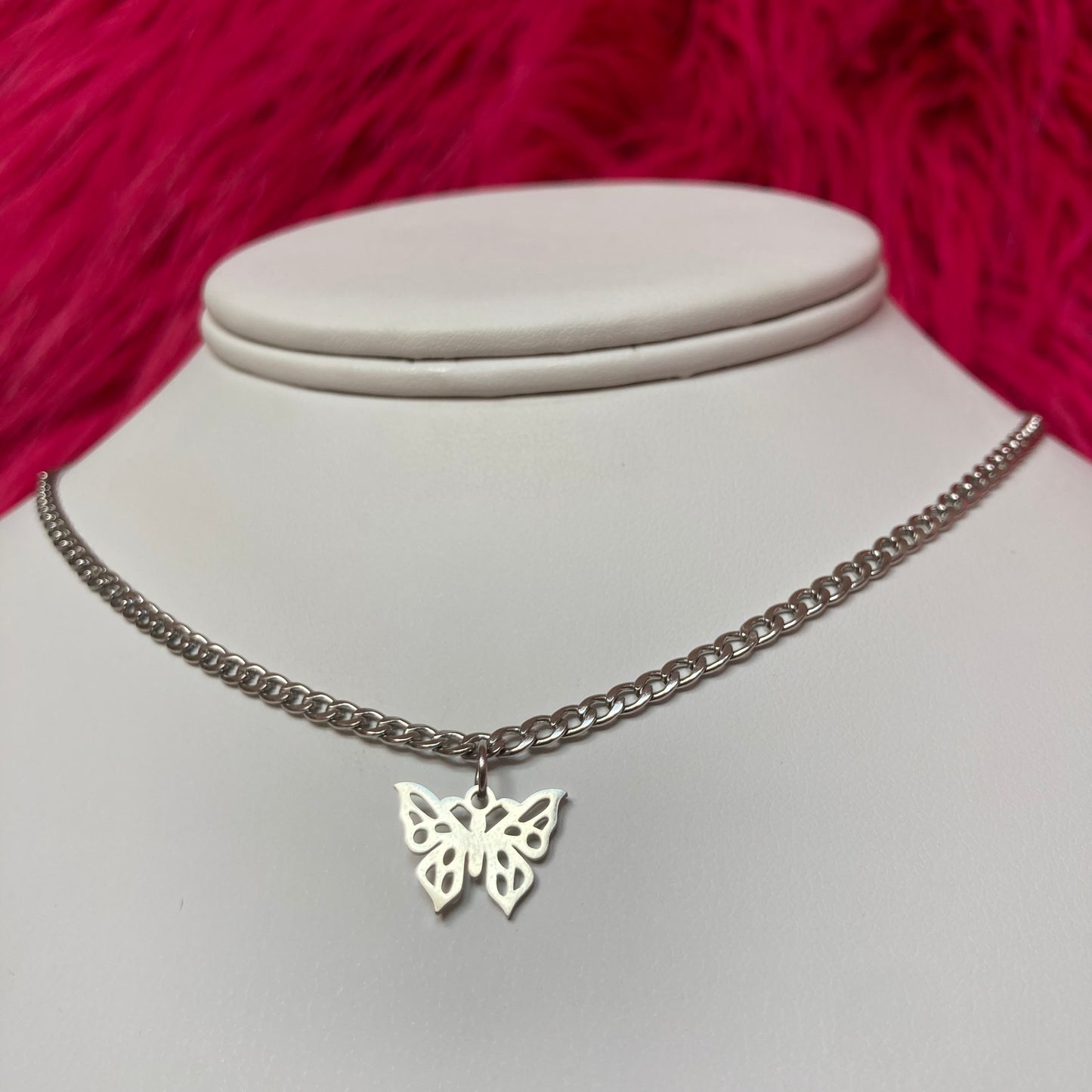 Mini Butterfly Chain Necklace